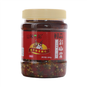 山辣兄弟微辣鲜蒜彩椒酱