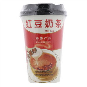 依口香红豆奶茶