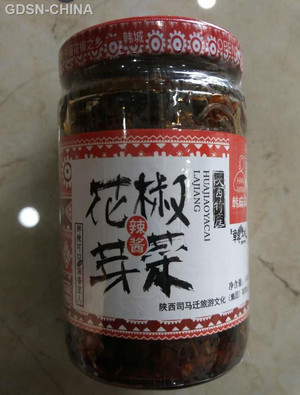 韩麻麻花椒芽菜辣酱