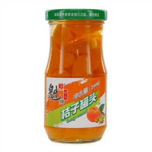魁牌糖水橘子罐头