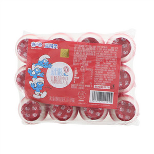 悠小君蓝精灵草莓味低糖乳酸菌饮品