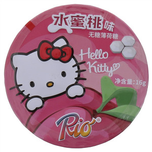 Rio 瑞欧 水蜜桃味无糖薄荷糖（坚实型压片糖果）