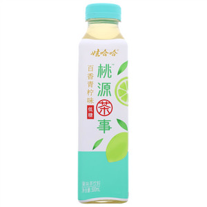 娃哈哈百香青柠味低糖桃源茶事