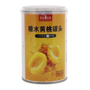 薛记炒货糖水黄桃罐头