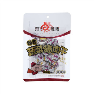 有点意思颗粒蔬菜猪肉干（麻辣味）