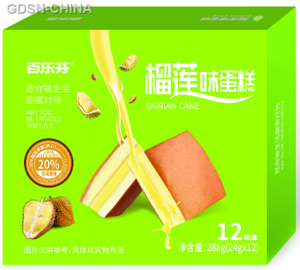 百乐芬榴莲味蛋糕