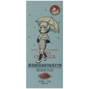 小联萌黑胡椒亚麻籽味苏打饼