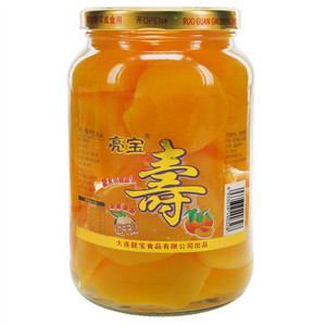 亮宝糖水黄桃罐头