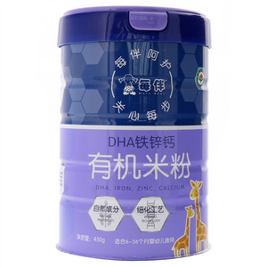 每伴DHA铁锌钙有机米粉