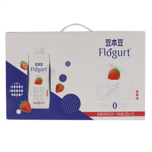 豆本豆Flogurt植优家草莓味植物酸奶