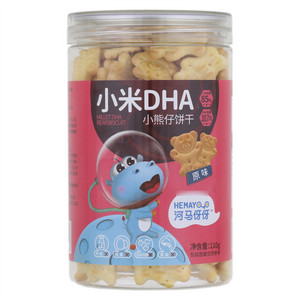 河马伢伢小米DHA小熊仔饼干（原味）