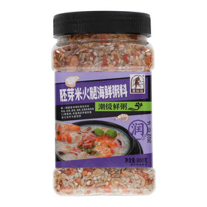 800克胚芽米火腿海鲜粥料