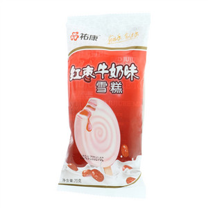 祐康红枣牛奶味雪糕70克