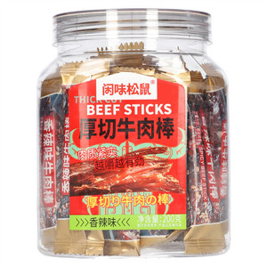 闲味松鼠香辣味厚切牛肉棒