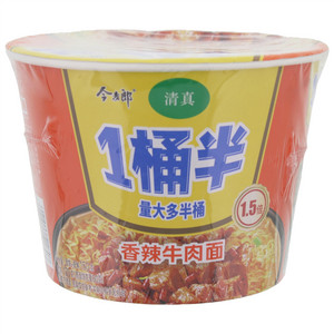 今麦郎1桶半香辣牛肉面