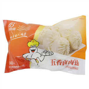 蓝白五香卤肉包