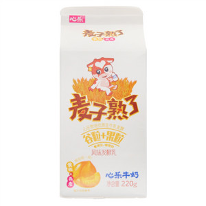 心乐乳业黄桃+燕麦风味发酵乳