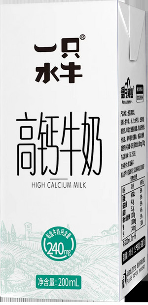 一只水牛高钙牛奶