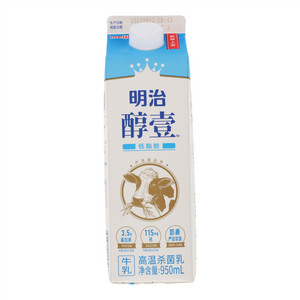 meiji明治醇壹低脂肪高温杀菌乳