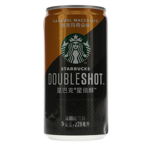 星巴克DOUBLESHOT星倍醇焦香玛奇朵味浓咖啡饮料