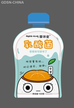 摩咔金moca·king乳酸菌香橙味布丁
