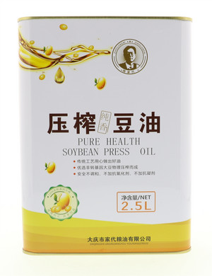 2.5L家代压榨豆油