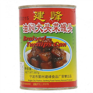 建峰油焖大头菜罐头397g