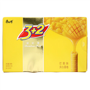 康师傅3+2炫彩卷芒果味夹心蛋卷