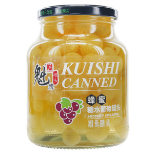 魁牌蜂蜜糖水葡萄罐头