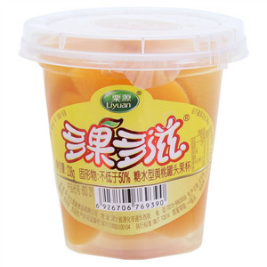 栗源多果多滋糖水型黄桃罐头果杯