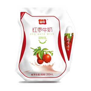 山花红枣牛奶