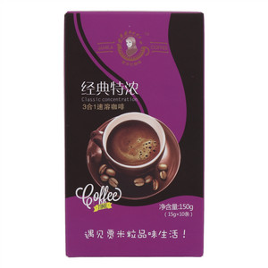 贾米拉经典特浓3合1速溶咖啡