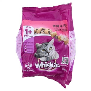 whiskas偉嘉香酥牛柳味成猫猫粮