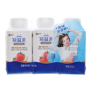 蒙牛冠益乳燕麦+草莓风味发酵乳