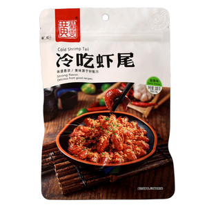 黄菊雯冷吃虾尾蒜香味