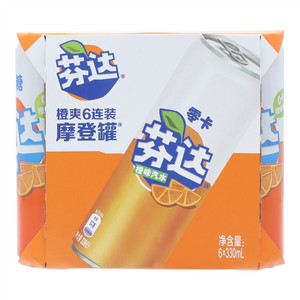 芬达零卡橙味汽水