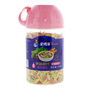 爱妈海果蔬鲜汁菱形面片（混合装）