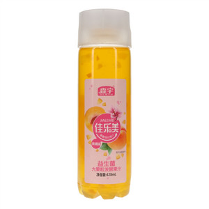 森宇佳乐美黄桃味益生菌大果粒发酵果汁