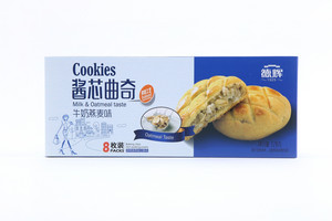 德辉酱芯曲奇（牛奶燕麦味）128g