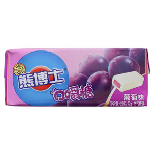 熊博士 葡萄味口嚼软糖 充气糖果