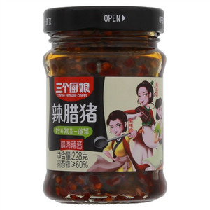 三个厨娘辣腊猪（腊肉辣酱）