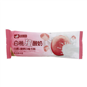 粤宝白桃撞酸奶白桃+酸奶口味雪糕