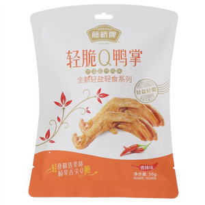 藤桥牌全新轻盐轻食系列香辣味轻脆Q鸭掌