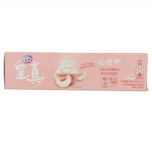 Nestle雀巢呈真沁优杯沁香白桃味冷冻风味酸奶冰淇淋