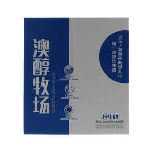 澳醇牧场australia chun  ranch纯牛奶200ml×12盒/箱