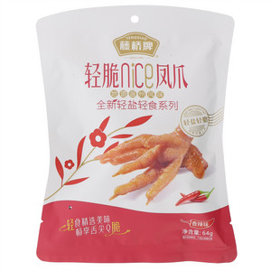 藤桥牌全新轻盐轻食系列香辣味轻脆nice凤爪
