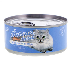 吞拿鱼+明虾宠物零食·猫罐