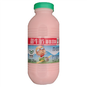 小健哥草莓风味甜牛奶