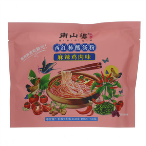 南山婆麻辣鸡肉味西红柿酸汤粉