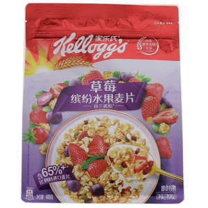 Kellogg's家乐氏谷兰诺拉草莓什锦水果谷物